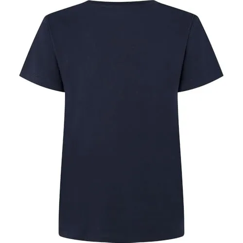 Pepe Jeans Ginny T-Shirt Donna Rossa girocollo fiori