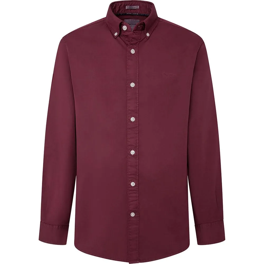 Pepe Jeans Manley Camicia Uomo Rossa Popeline