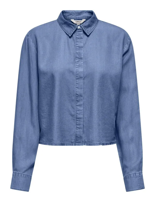 ONLY Onlcharis Life LS camicia donna denim chiaro