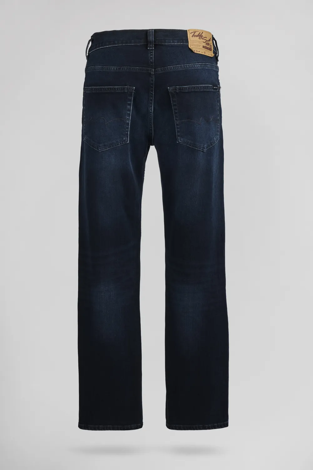 Teddy Smith Reg L32 jeans dritto deep blue elasticizzato uomo