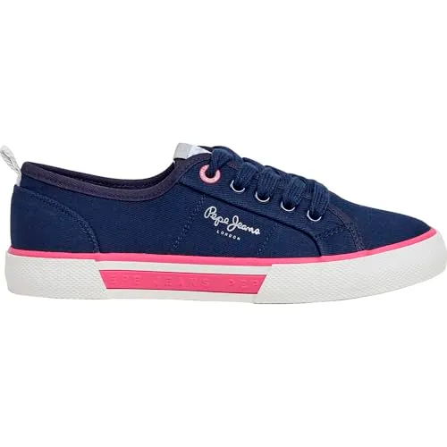 Pepe Jeans Brady Club G sneakers bambina blu navy tela