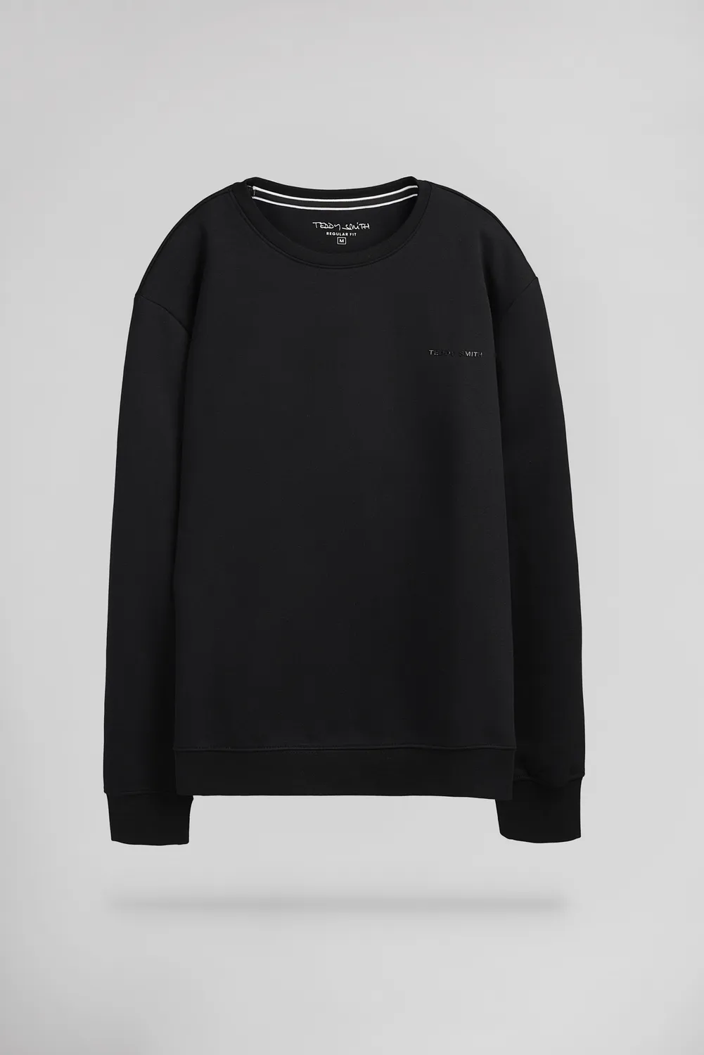 Teddy Smith S-Nark RC felpa uomo nero girocollo felpata