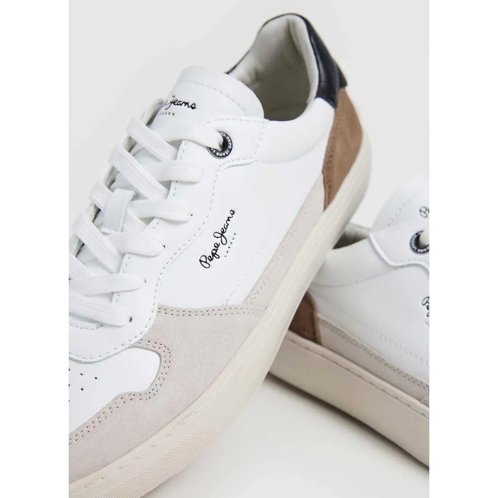 Pepe Jeans Camden Nature sneakers pelle bianco 43 EU