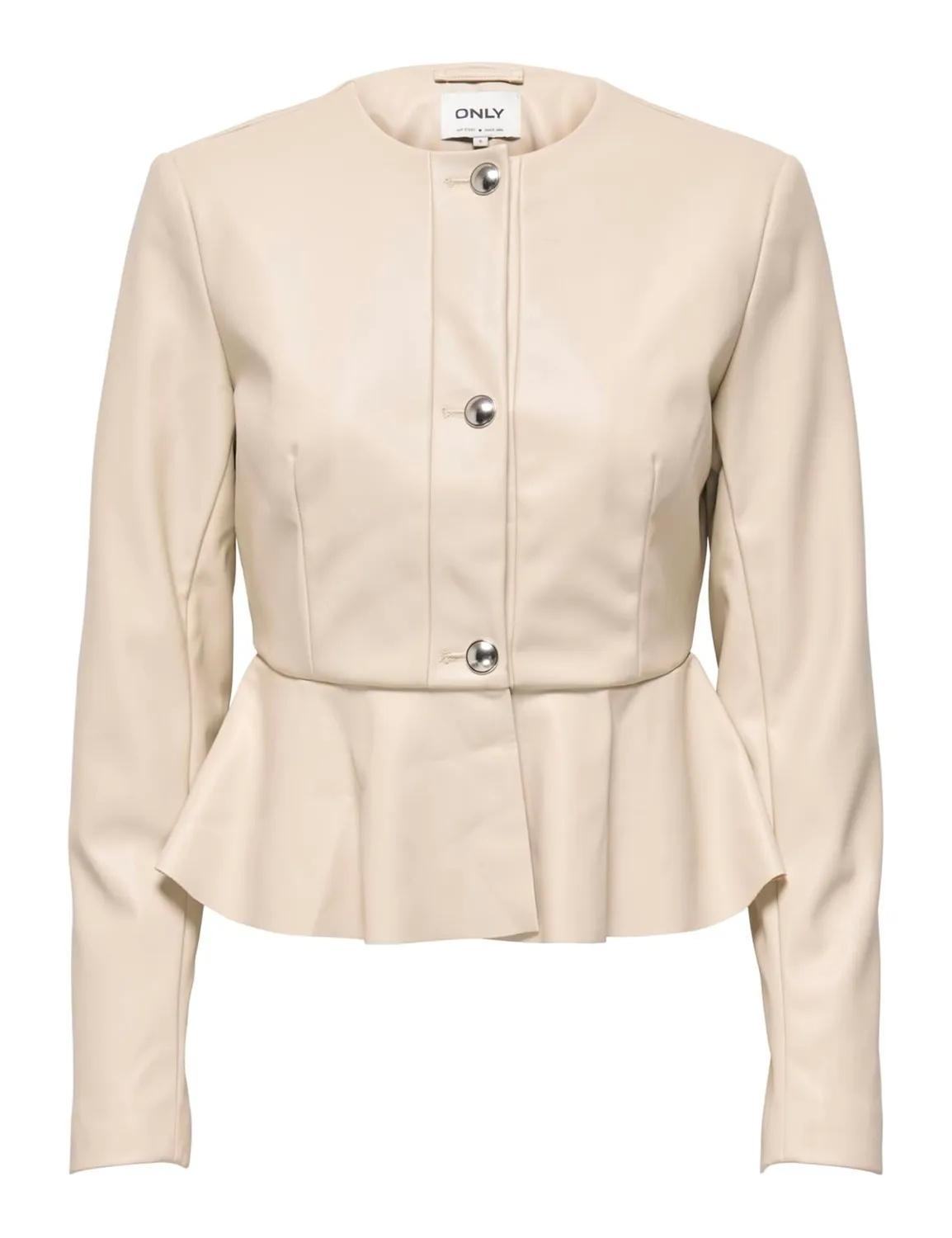ONLY Onlverona giacca peplum finta pelle S
