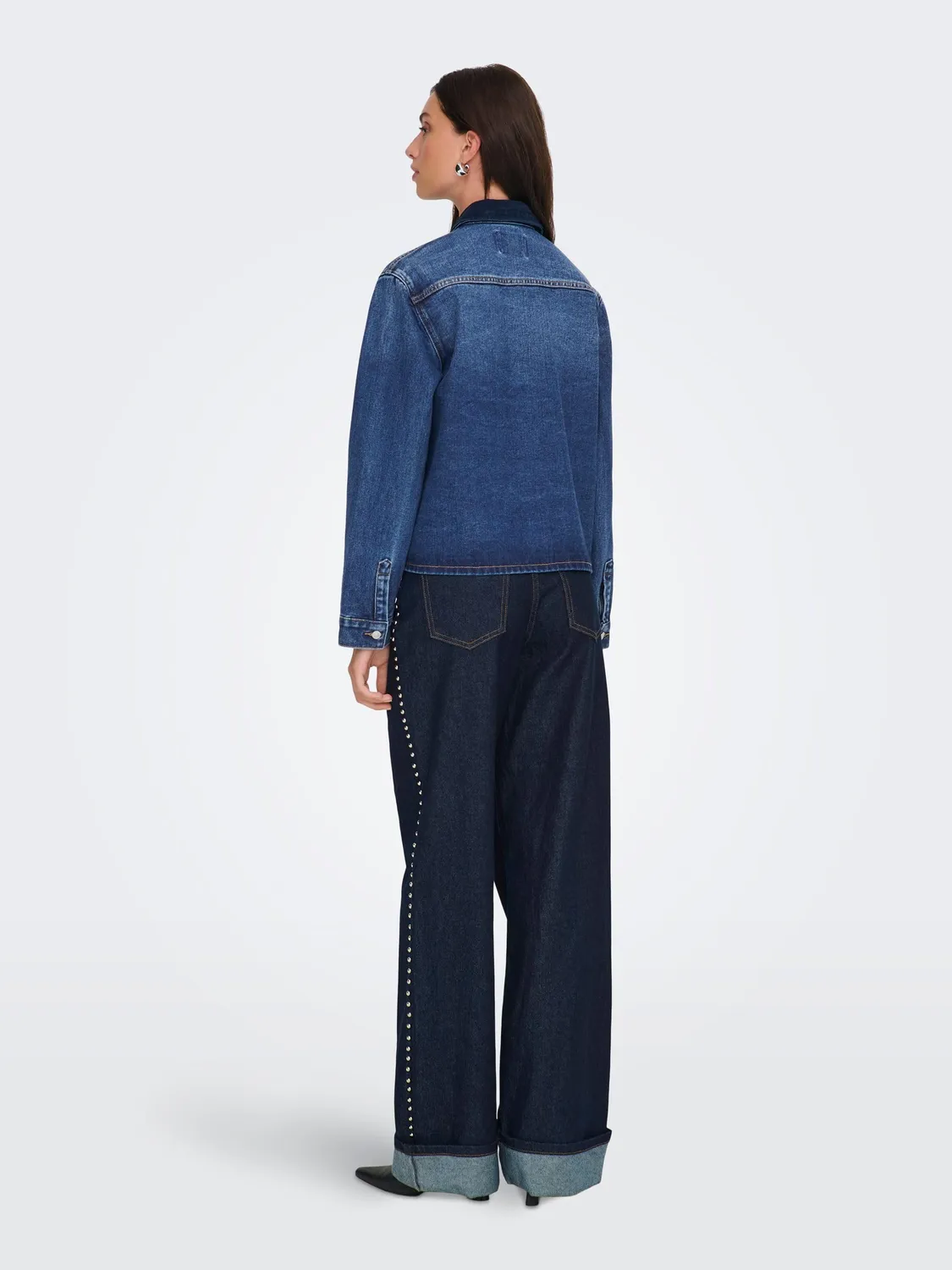 ONLY Onlcassie camicia jeans donna taglia L denim