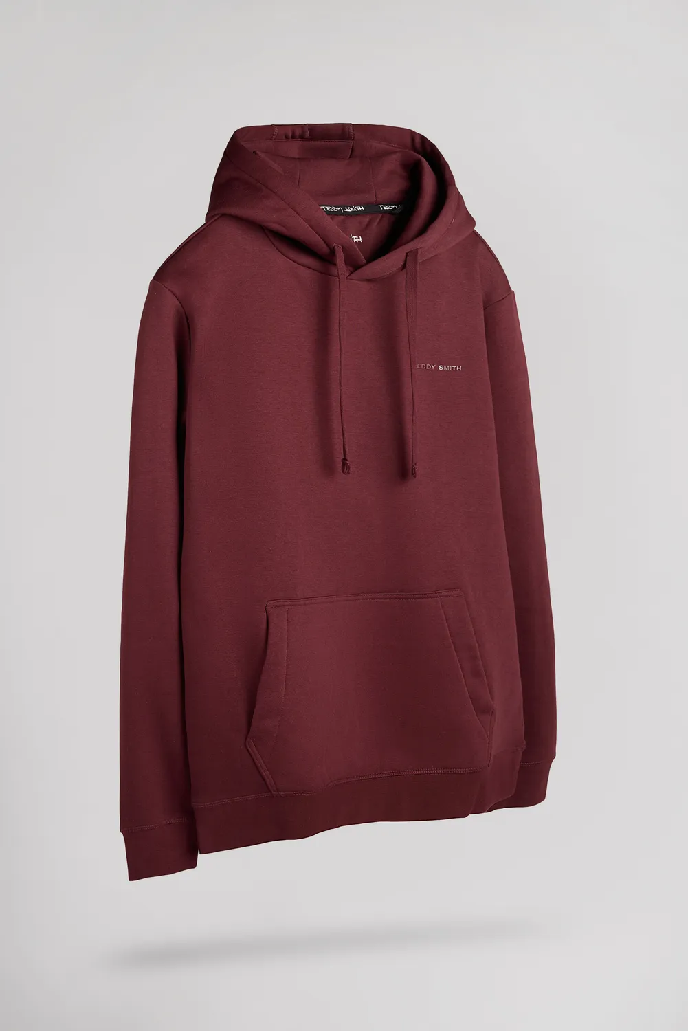 Teddy Smith S-Nark Hoody felpa Bordeaux Foncé cappuccio
