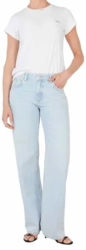 Pepe Jeans Loose Hazel jeans donna 28W/32L blu stone wash