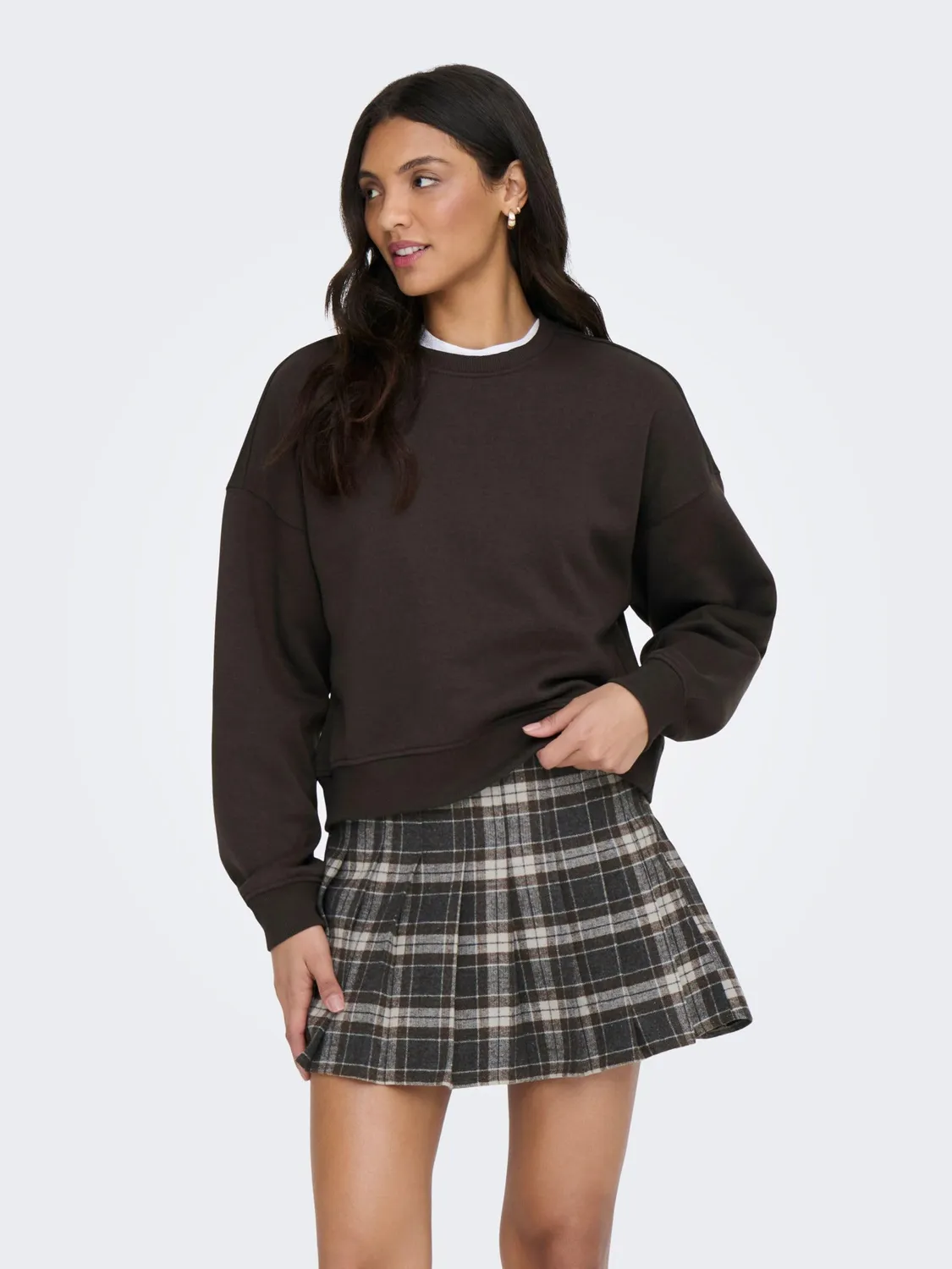 ONLY Onlbest felpa donna girocollo manica lunga