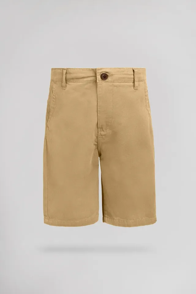 Teddy Smith S-Eddy shorts bambino beige cotone