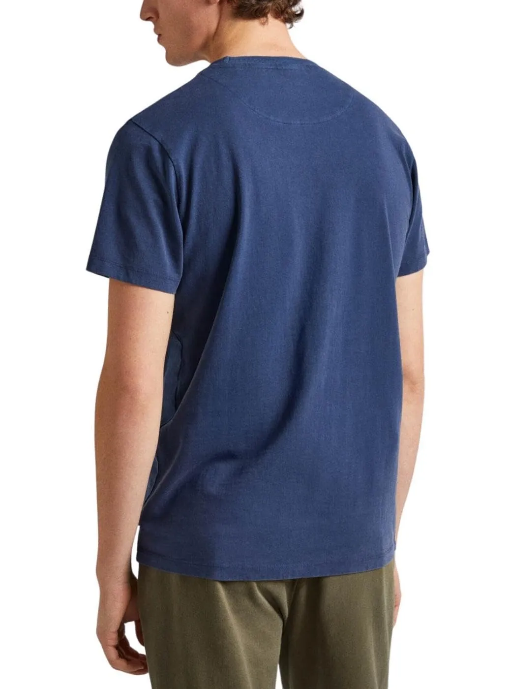 Pepe Jeans Cherry T-Shirt Uomo L Blu Stampa Frontale