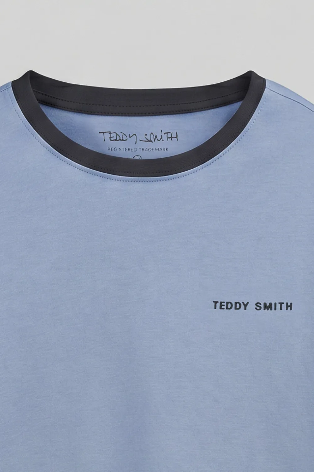 Teddy Smith The-Tee 2 R T-shirt bimbo Bleu Mineral cotone
