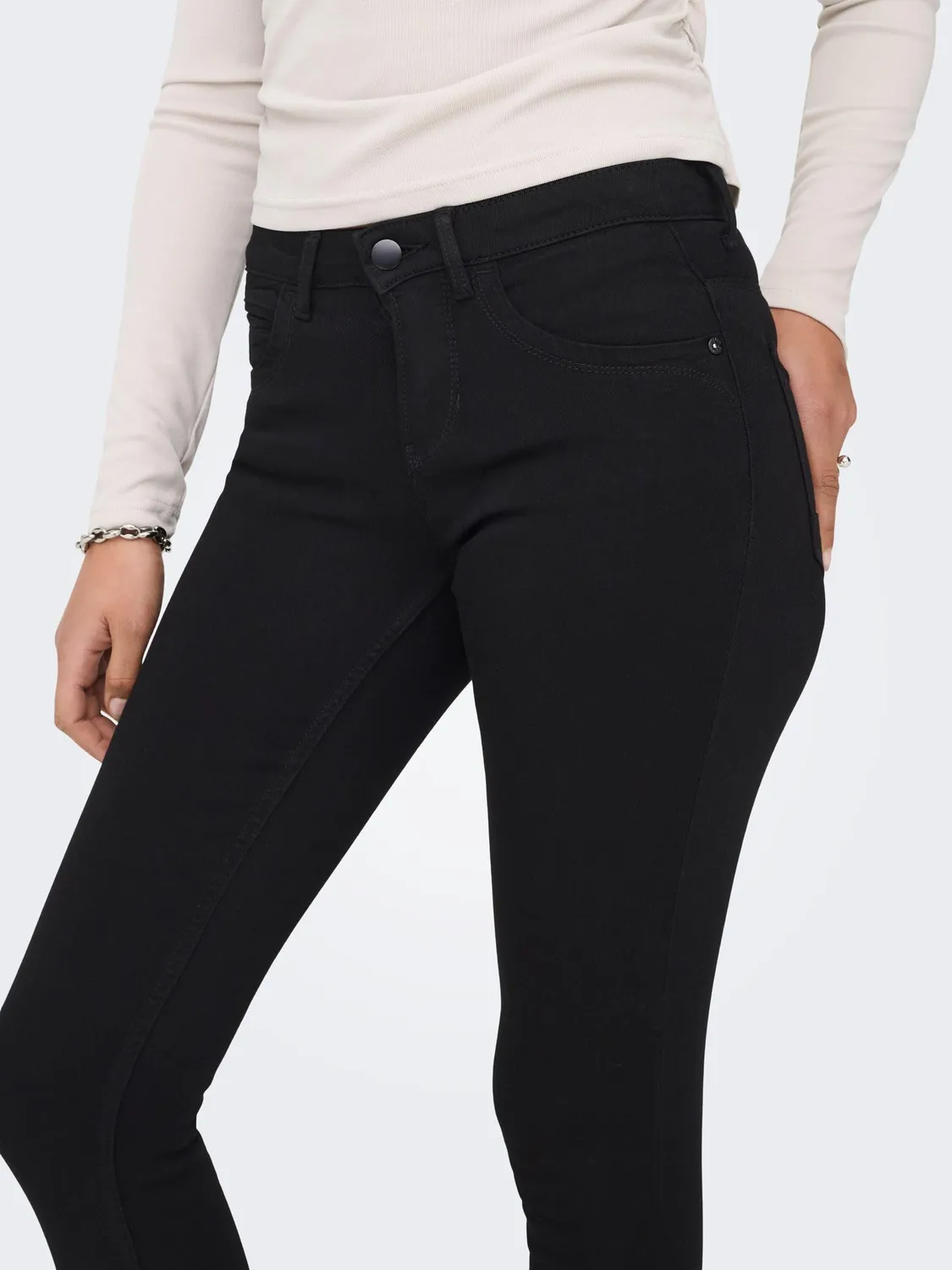 ONLY ONLKENDELL Jeans Skinny Donna Nero M/30L