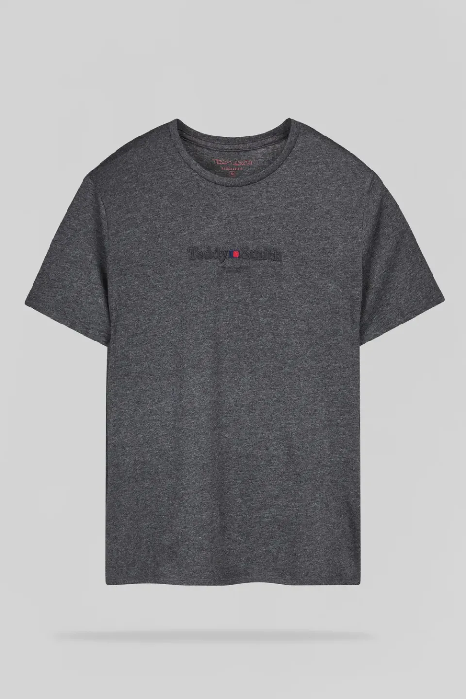Teddy Smith T-Jim MC Melange Black t-shirt nero girocollo