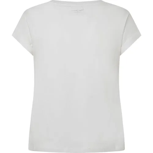 Pepe Jeans Evette t-shirt donna bianca girocollo logo