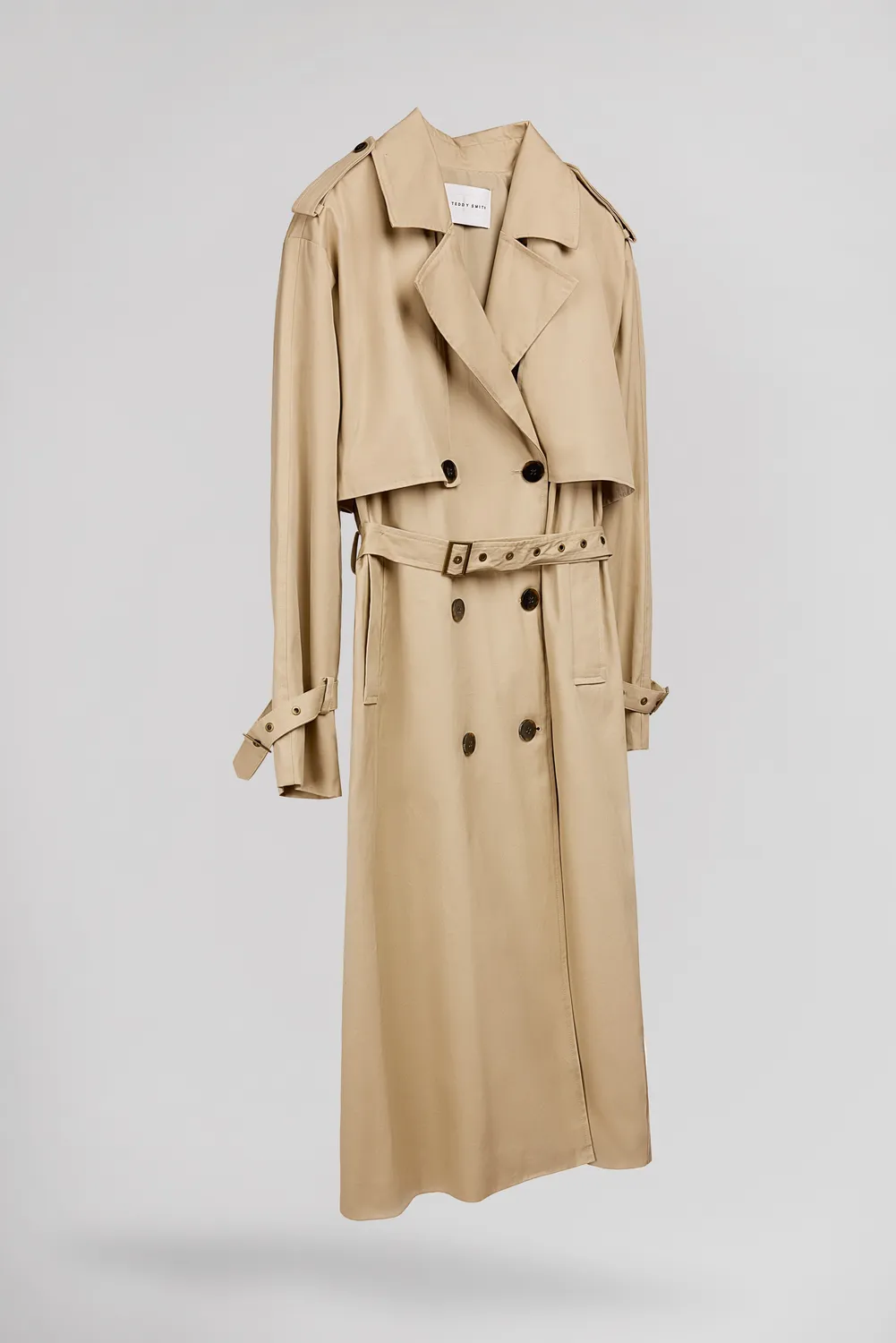 Teddy Smith M-Blair trench donna beige 100% cotone