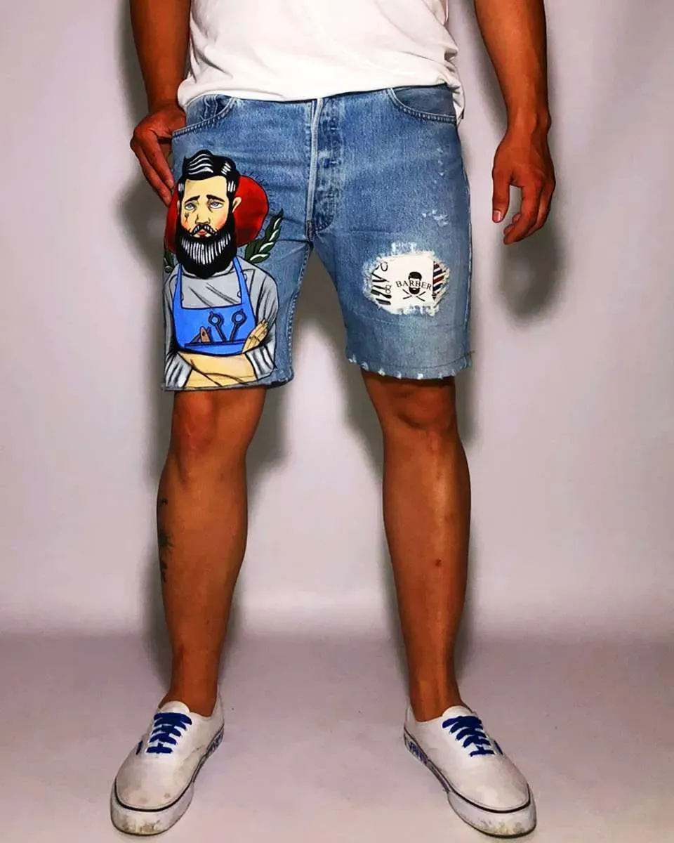 Never Say Never Levi's Vintage Bermuda Barber Old dipinto