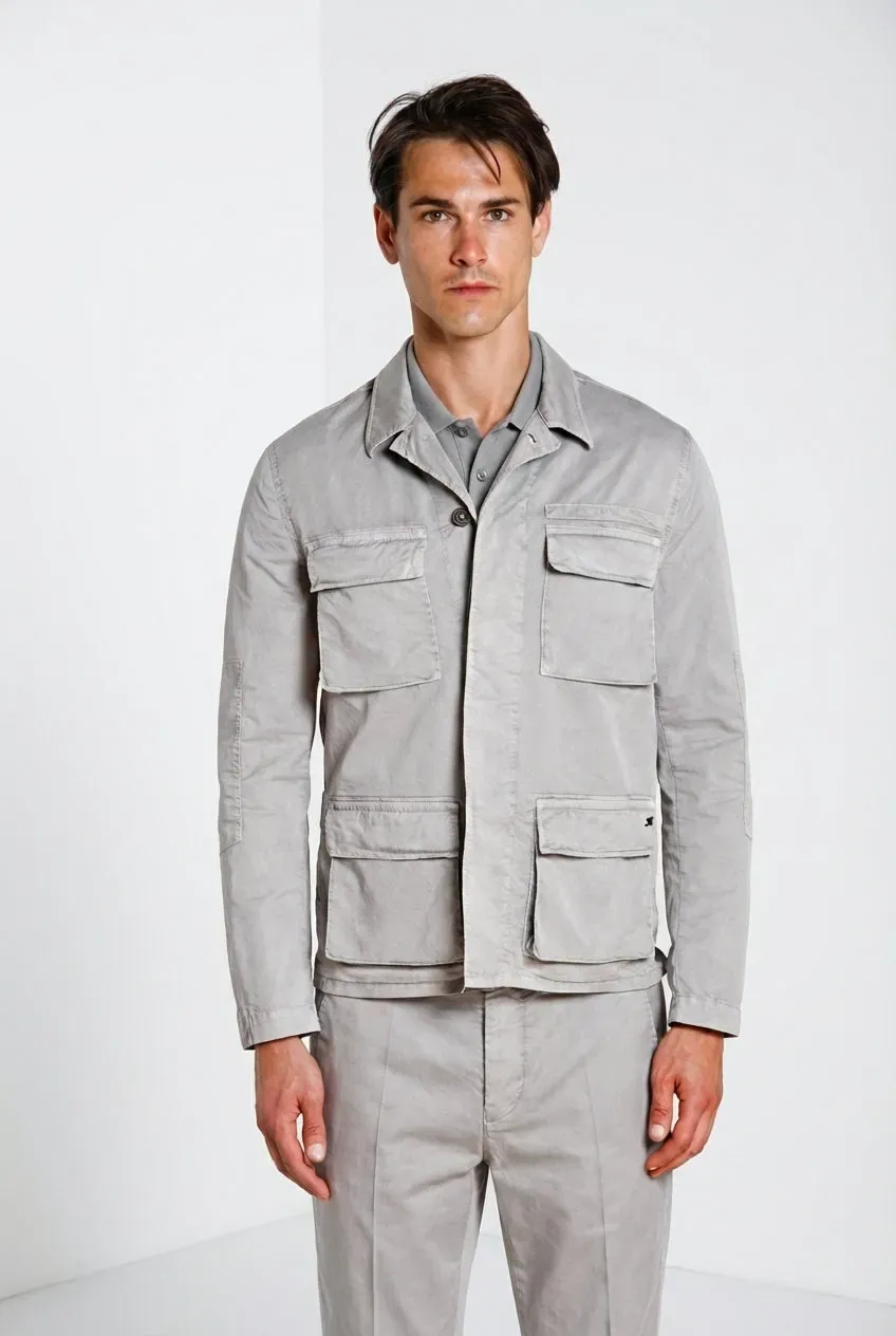 Mason's Flyshirt giubbotto overshirt basalto stretch