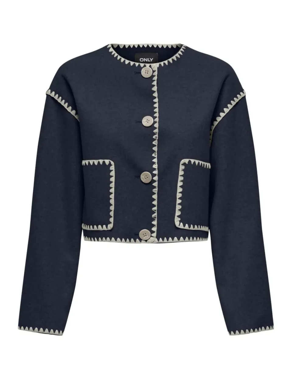 ONLY Onlelba Life Scallop Edge Jacket Otw giacca L smerlata