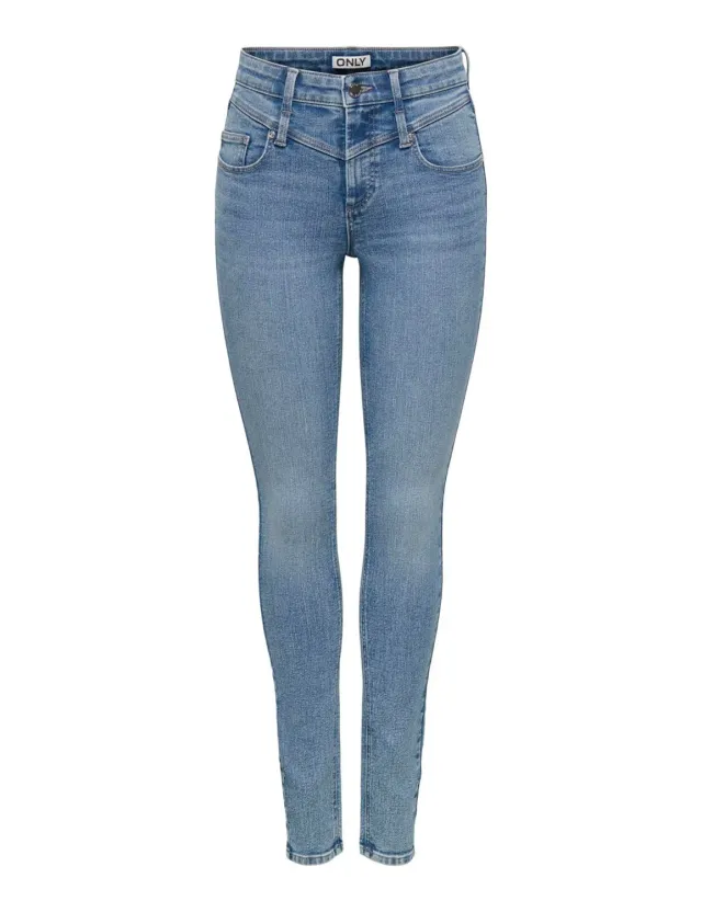 ONLY Onlhush Skinny Jeans Donna vita alta blu