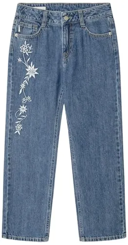 Pepe Jeans Robyne Floral jeans bambina 10 anni ricamo