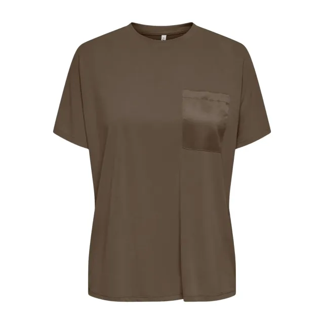 ONLY Free Pocket camicia donna marrone lyocell