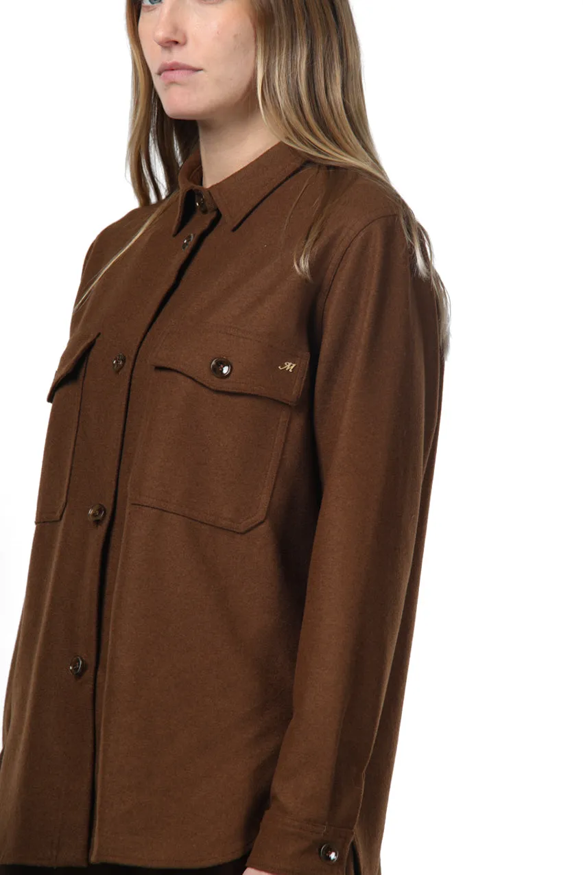 Mason's City Field giacca donna jersey marrone chiaro invernale