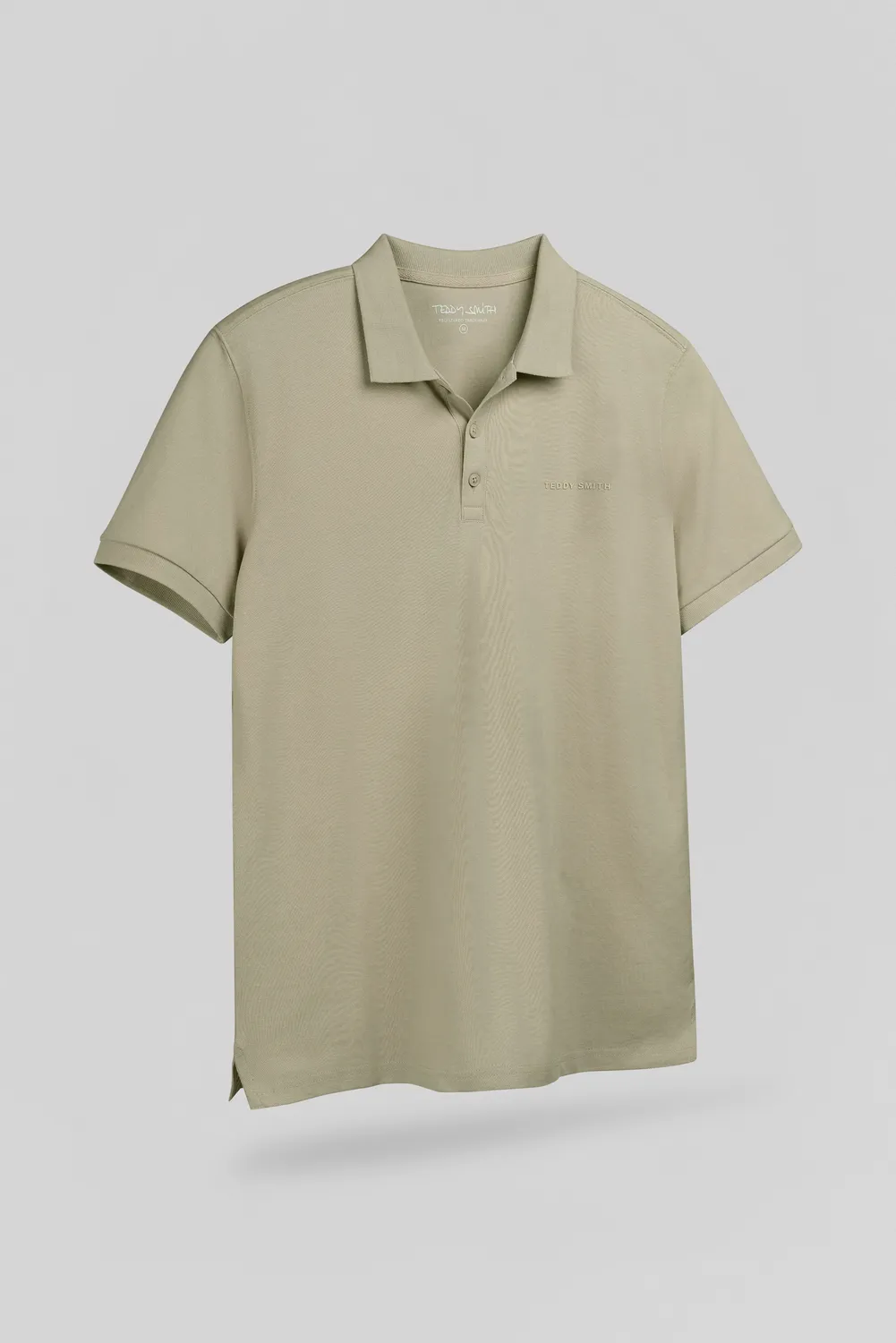 Teddy Smith P-Alban polo uomo cotone bleach kaki