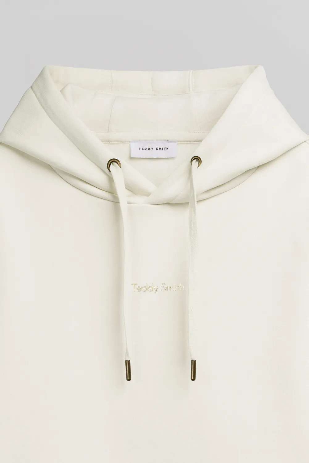 Teddy Smith S-Solene Middle White felpa cappuccio bianco donna