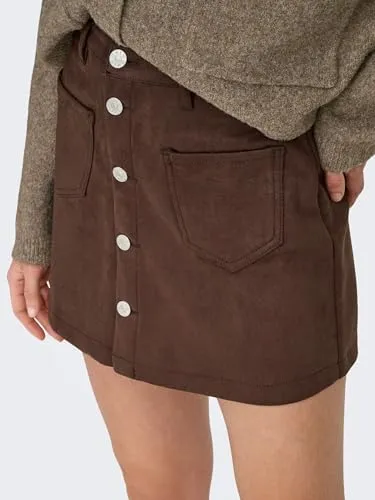 ONLY Onlamazing Stina Faux Suede gonna scamosciata