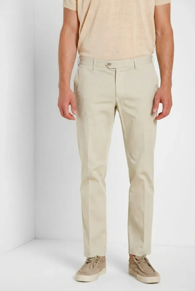 Mason's New York chino uomo gabardina stucco regular