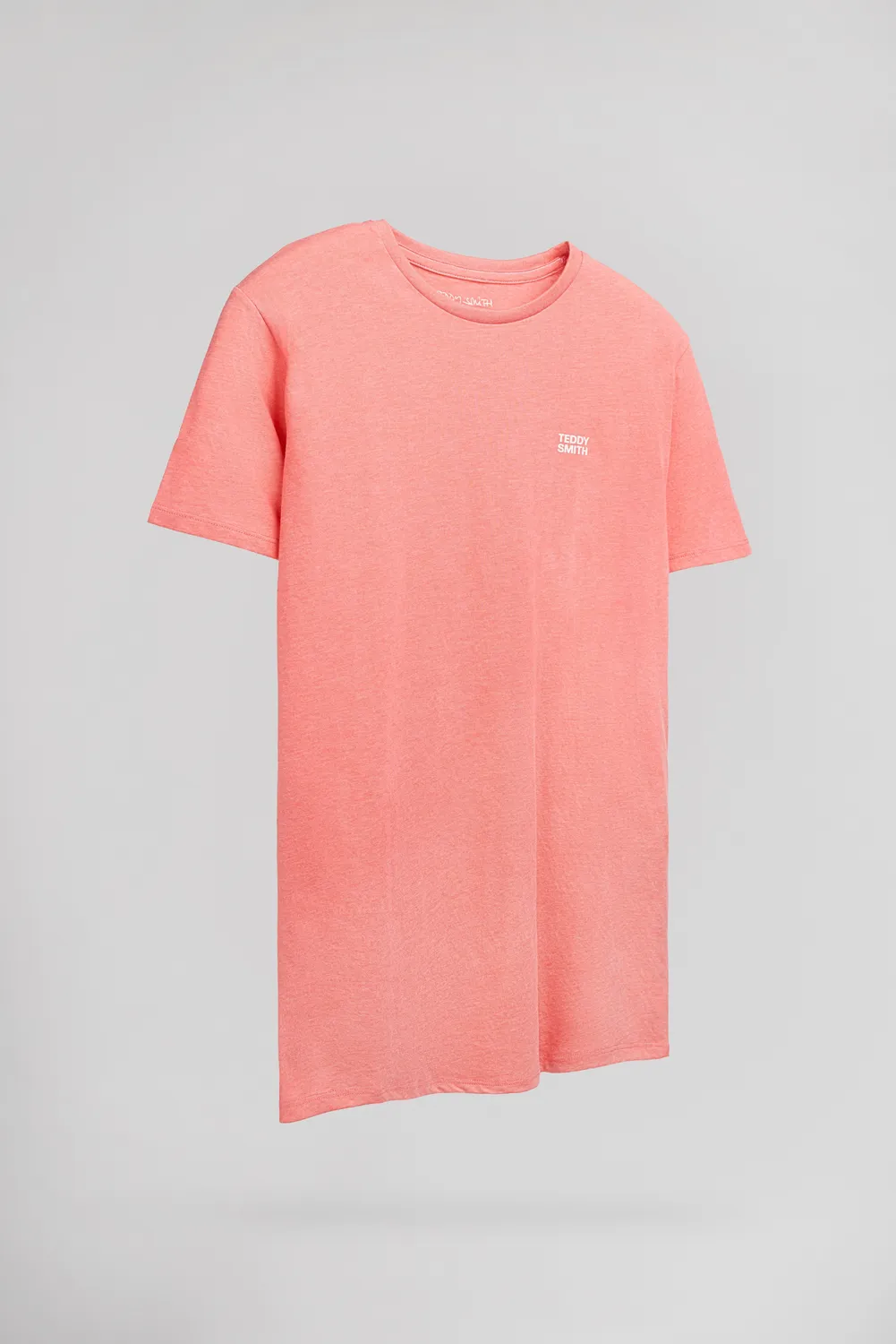 Teddy Smith The Tee t-shirt corallo chiné rilievo