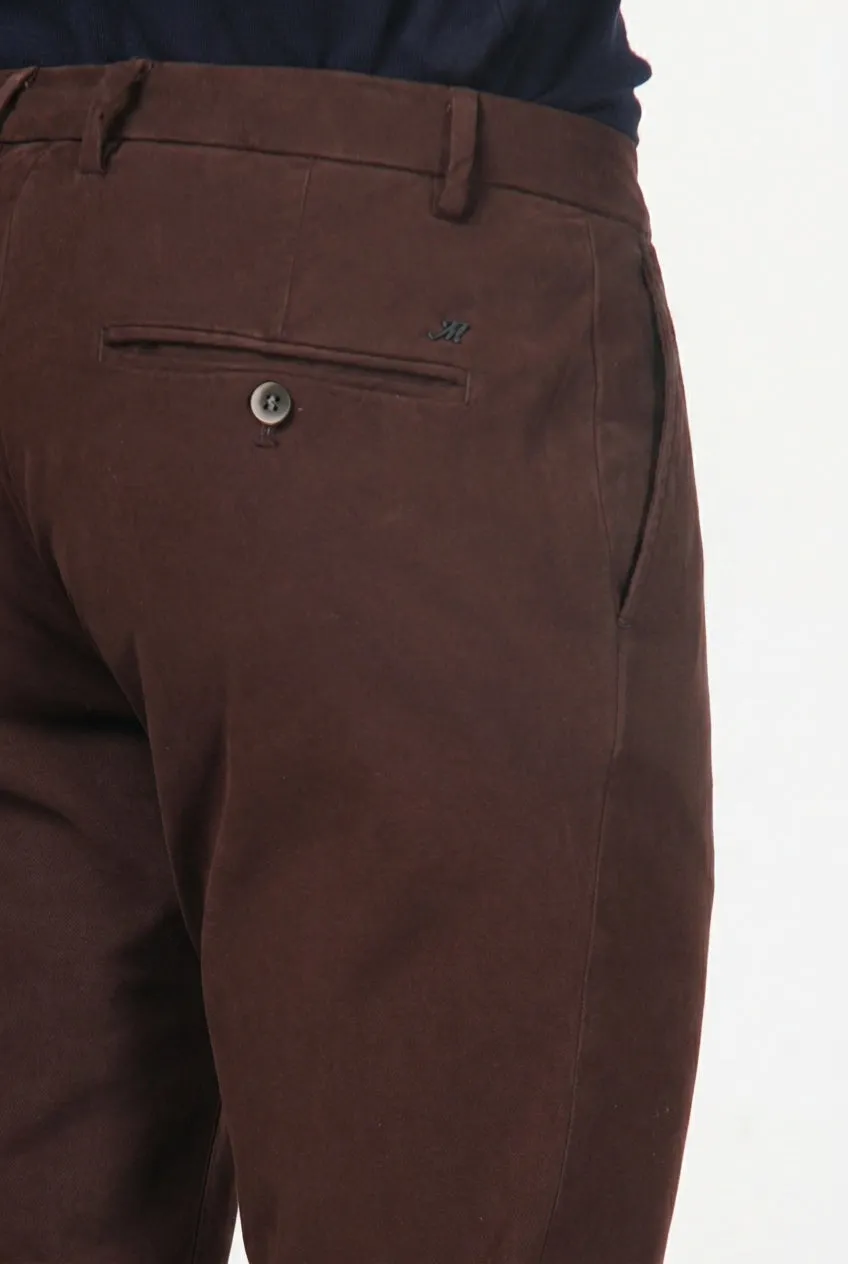 Mason's Milano chino uomo vinaccia extra slim stretch