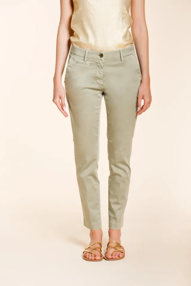 Mason's New York Slim chino donna salvia slim stretch