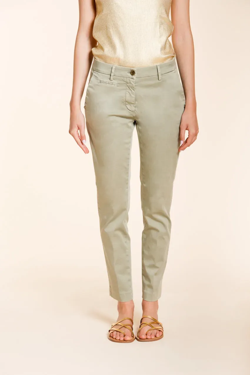 Mason's New York Slim chino donna salvia slim stretch