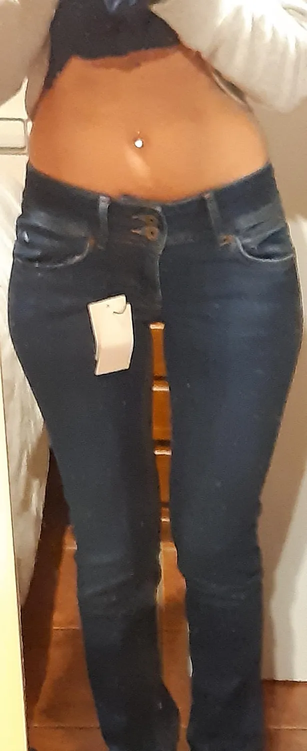 Pepe Jeans Venus jeans donna slim vita bassa blu denim