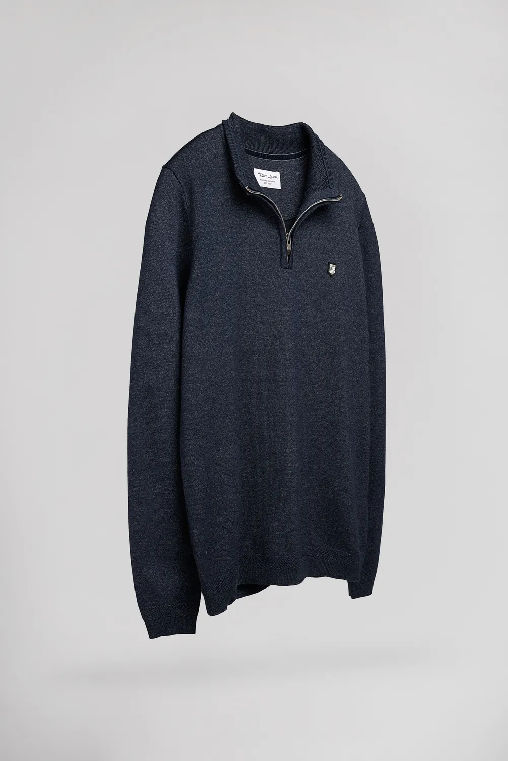 Teddy Smith P-Marty 2 pull uomo navy collo zip