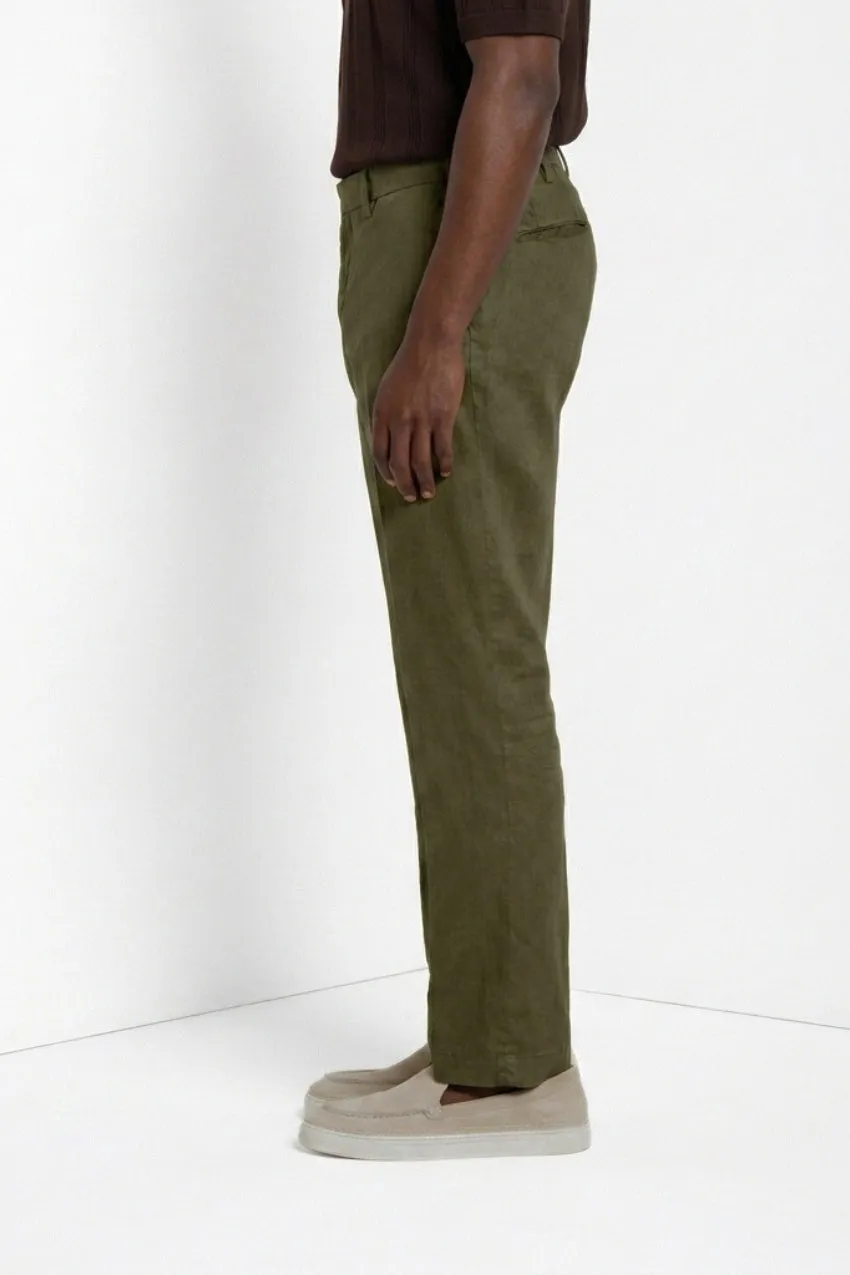 Mason’s New York Icon Flex chino lino verde bosco