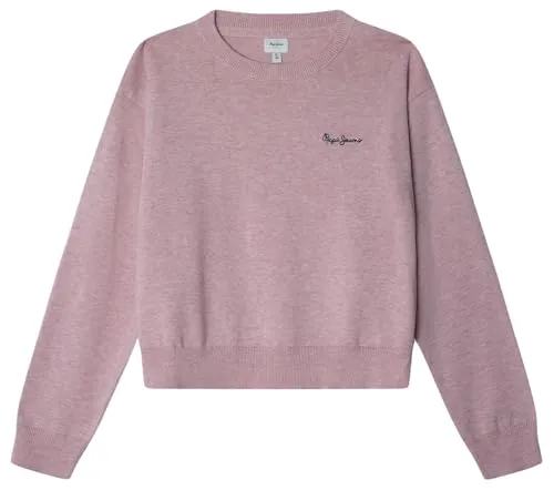 Pepe Jeans Bayla maglione bambina girocollo logo ricamato