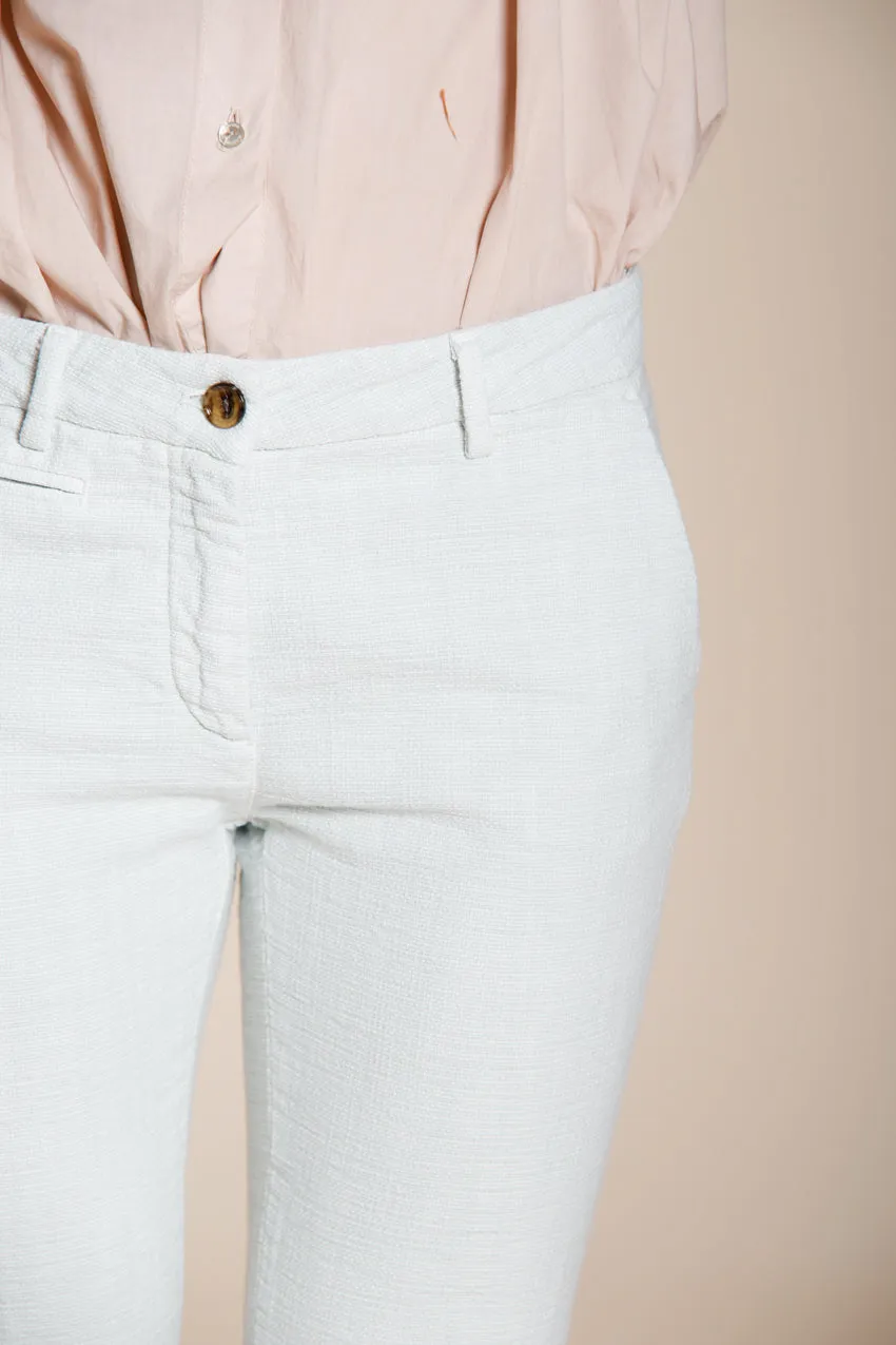 Mason's New York Trumpet pantalone chino donna celeste slim fit