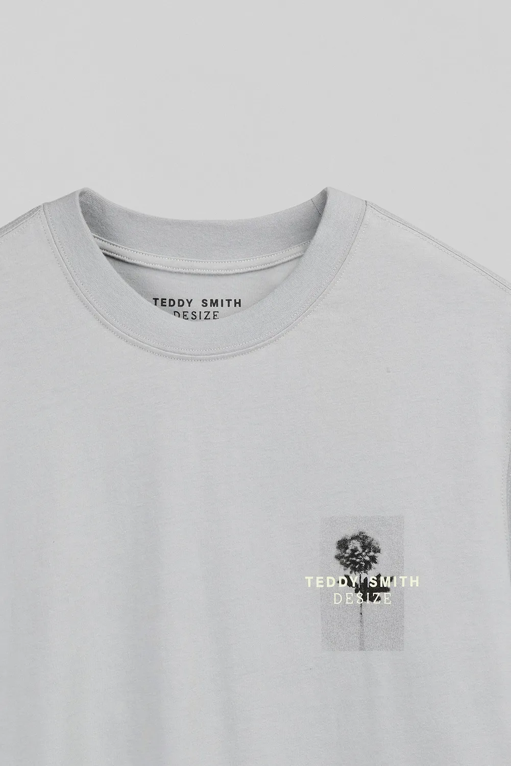 Teddy Smith T-Artist t-shirt uomo blu fumé ampia