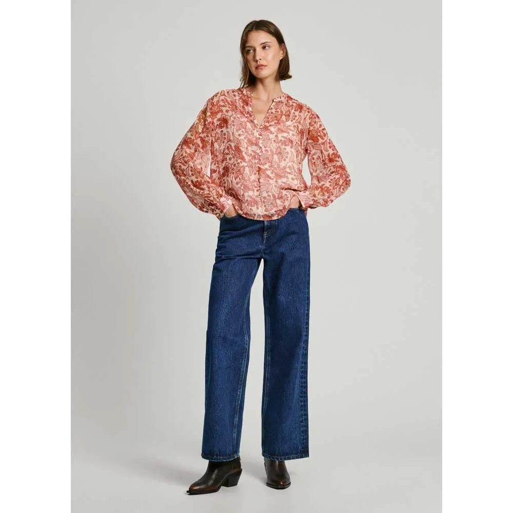 Pepe Jeans Poemy camicia donna M chiffon floreale