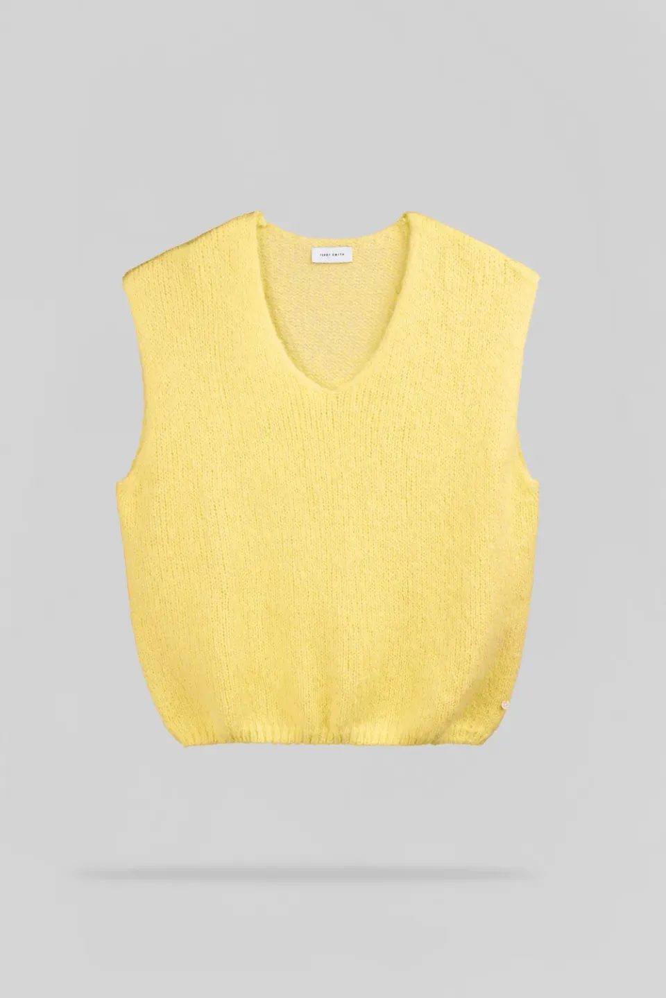 Teddy Smith P-Molia Pull Smanicato Giallo Citron Donna