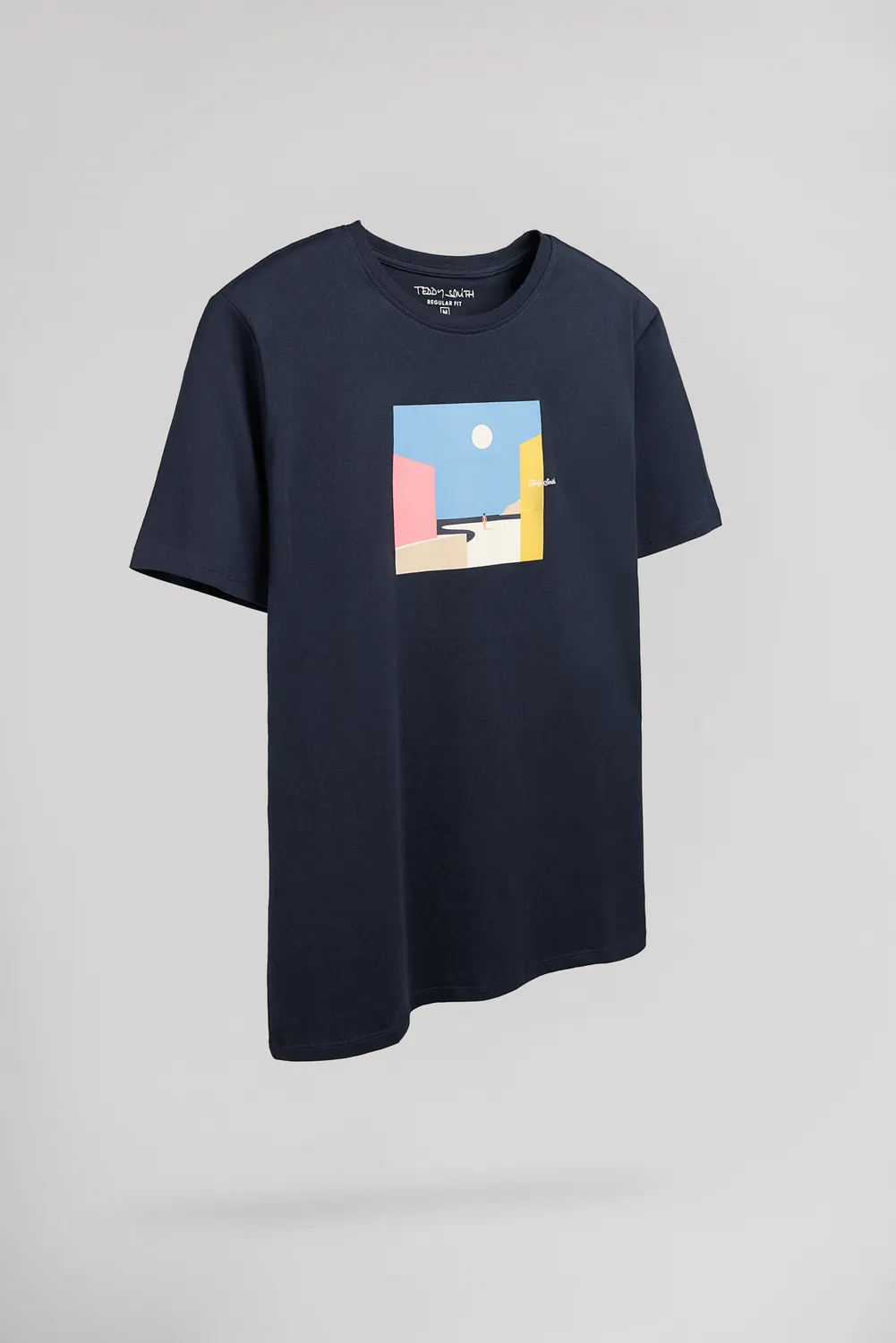 Teddy Smith T-Minimalist t-shirt uomo navy girocollo