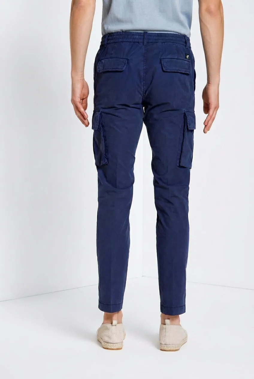 Mason's Chile Jogger cargo uomo blu royal extra slim