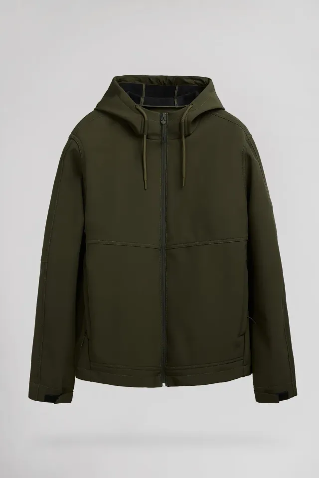 Teddy Smith B-Renzo giacca softshell kaki cappuccio