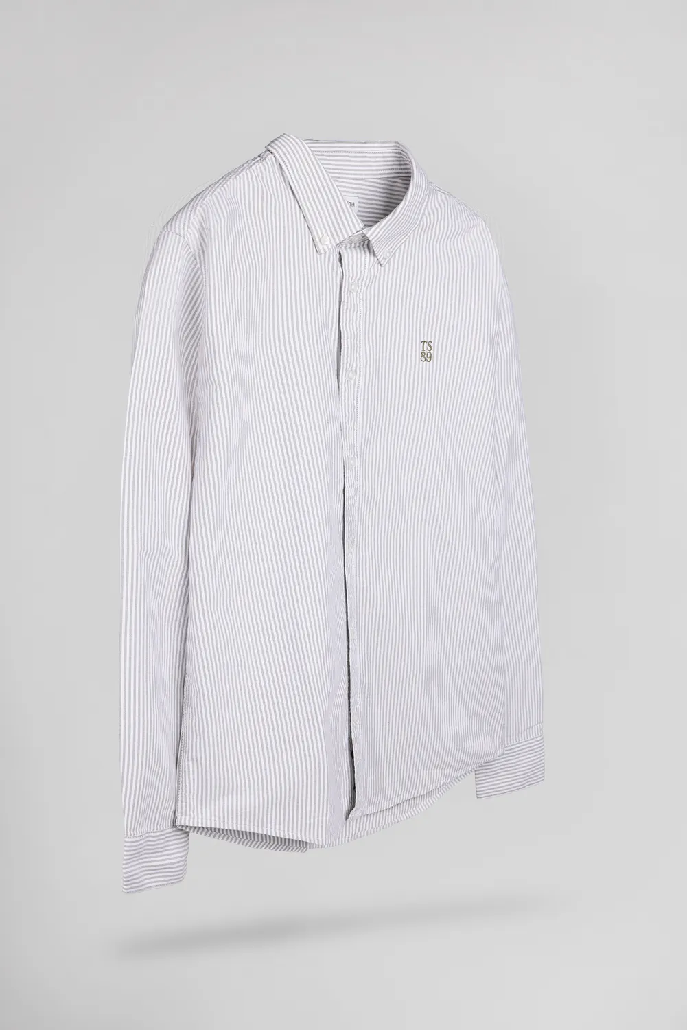 Teddy Smith C-Stanley ML camicia uomo oliva a righe