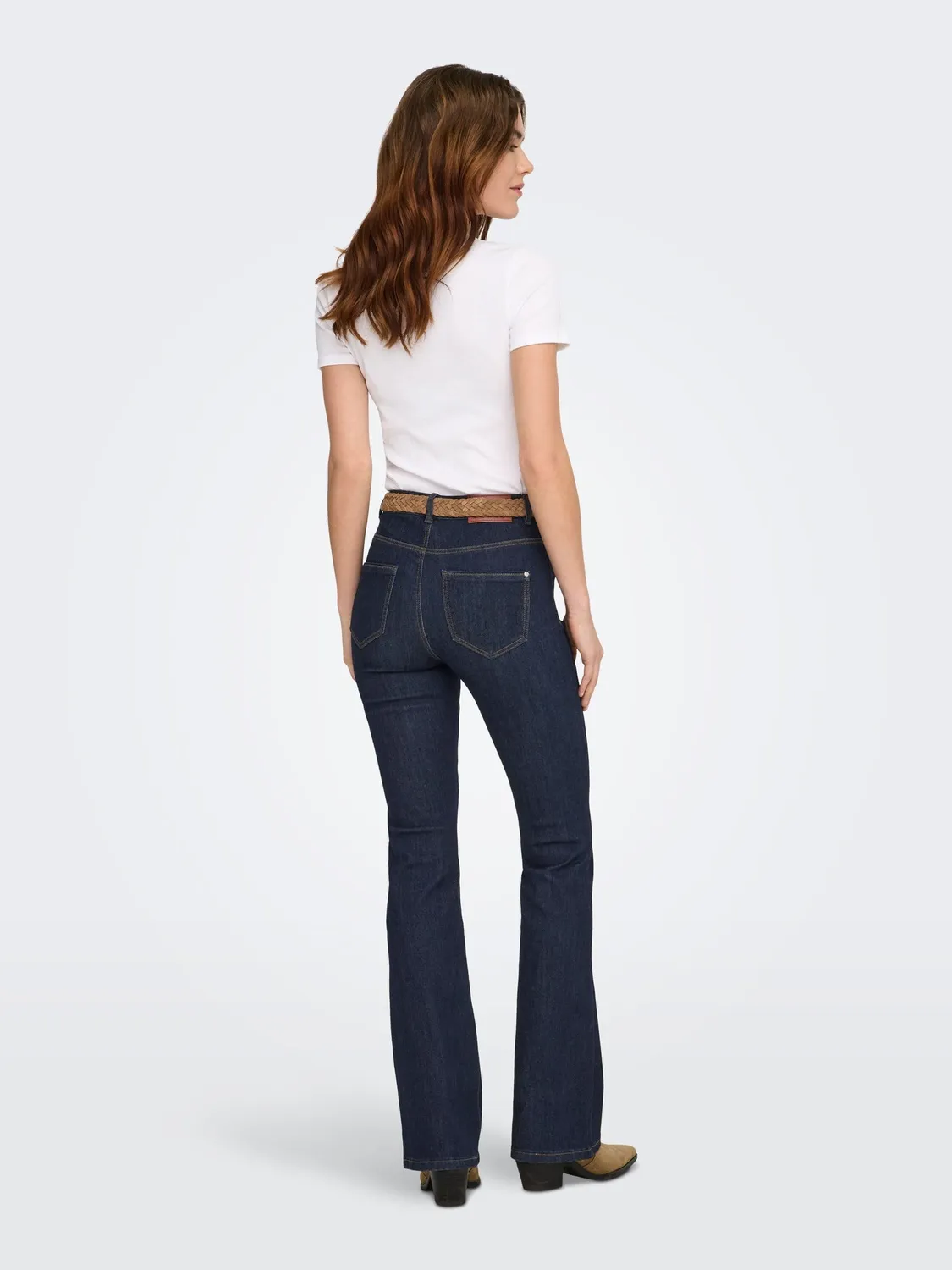 ONLY Onlwauw Life HW jeans flare donna S/30L blu