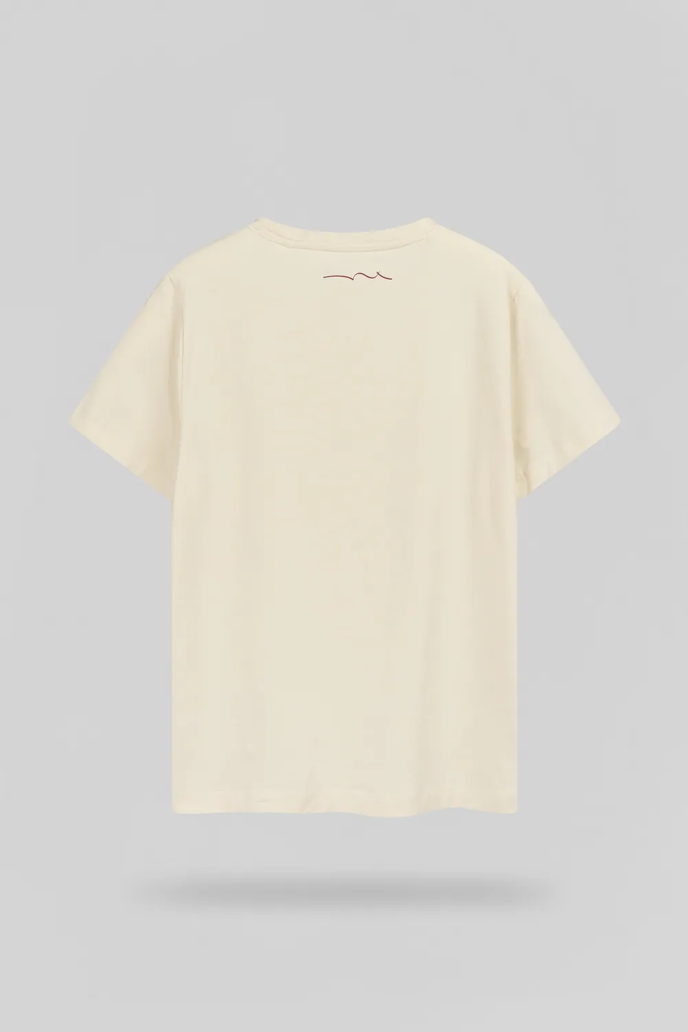 Teddy Smith T-Company T-Shirt Crema Bambino Attillata