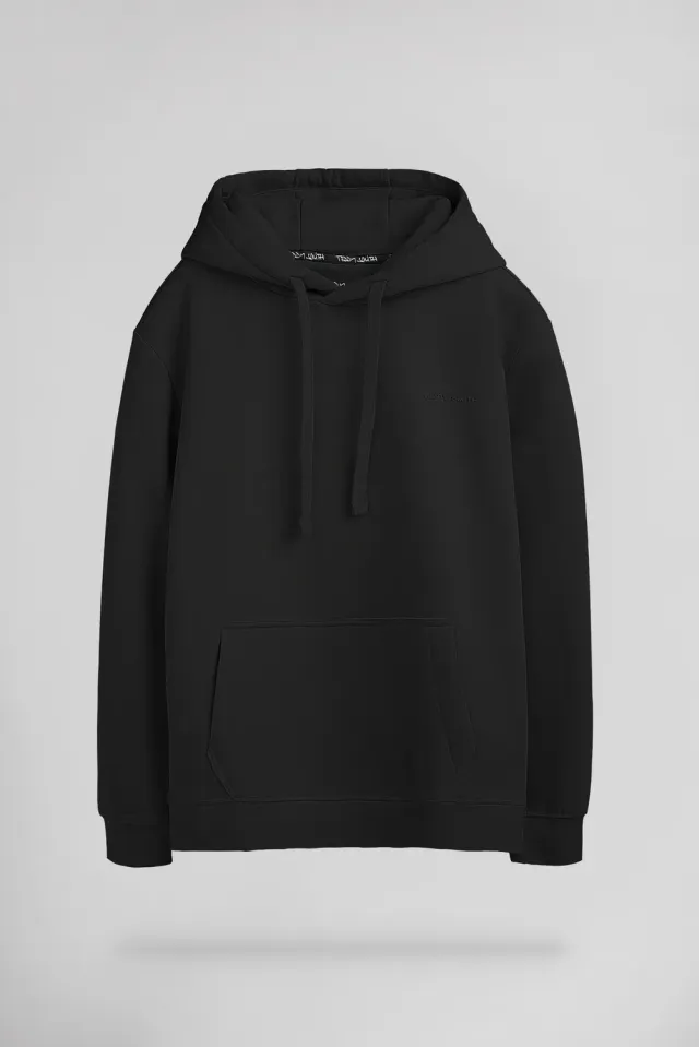 Teddy Smith S-Nark Hoody felpa uomo cappuccio nera