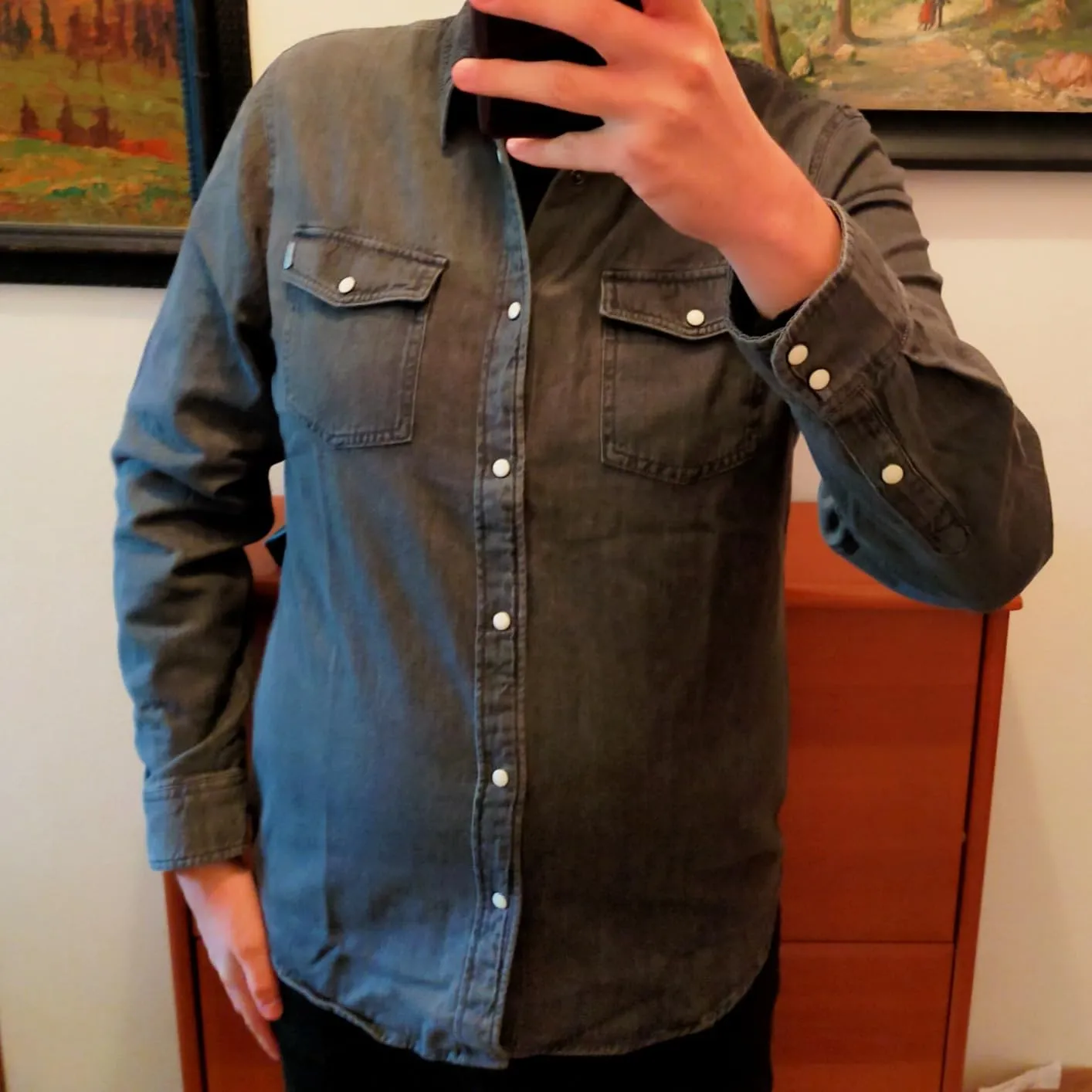 Pepe Jeans Regular Shirt Camicia Uomo denim nera